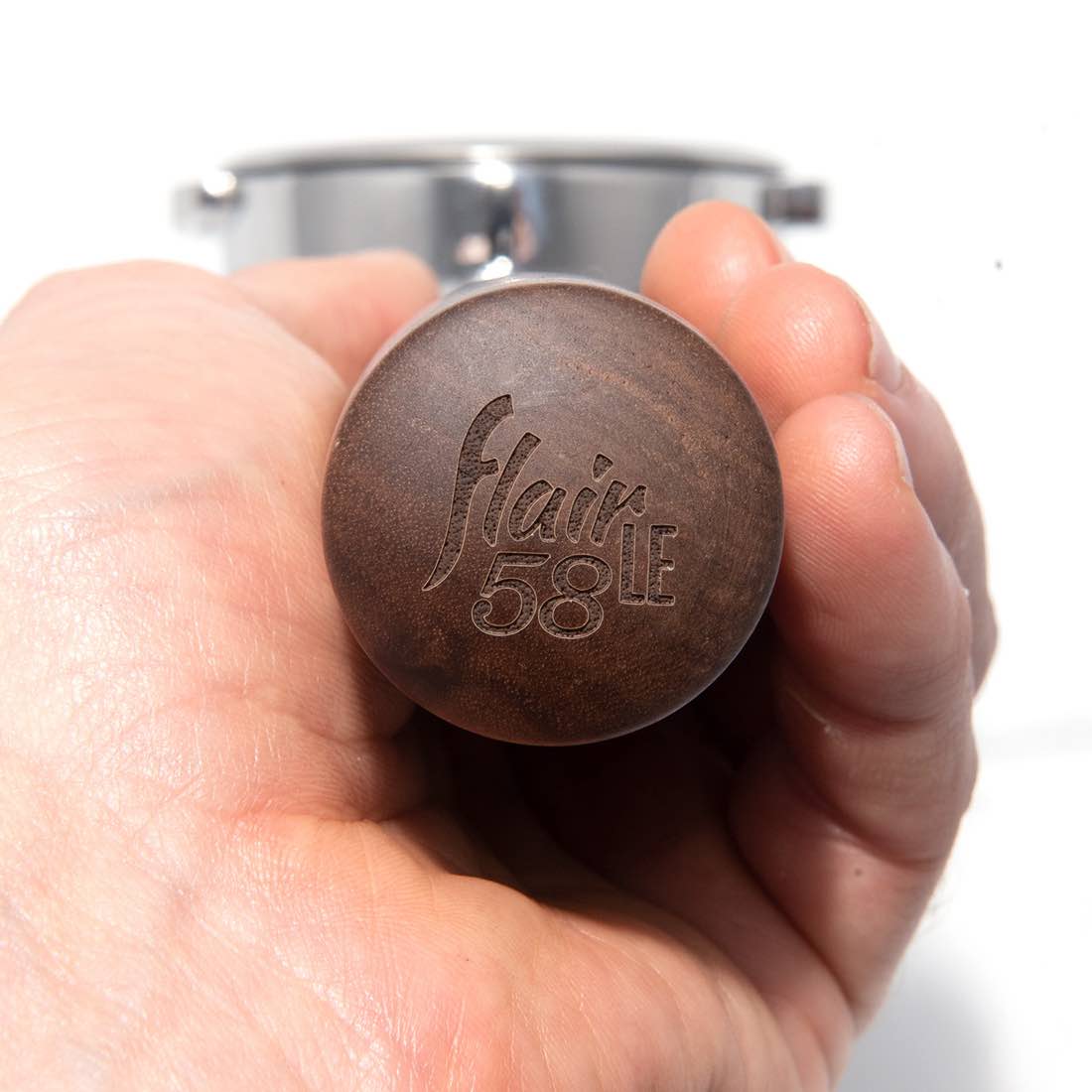Flair 58mm Walnut Bottomless Portafilter - Image 3