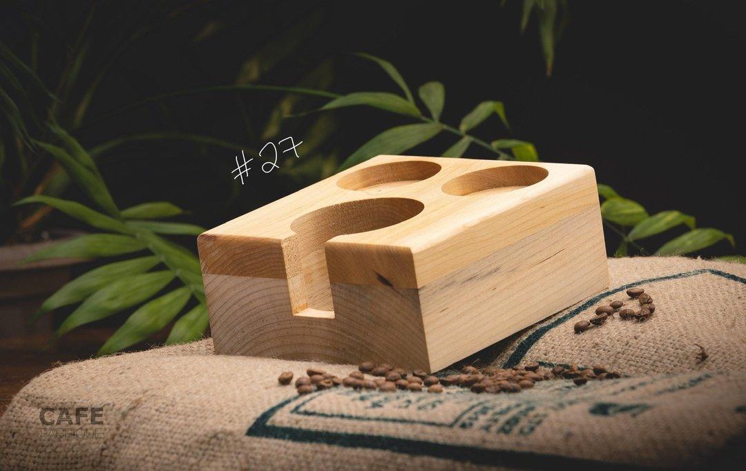 Station pour tasseur à café en bois faite à la main | Porte-filtre de 58 mm - Image 45