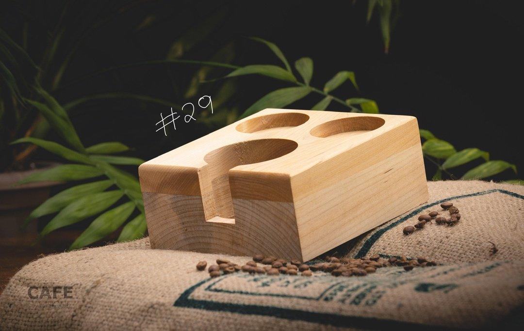 Station pour tasseur à café en bois faite à la main | Porte-filtre de 58 mm - Image 45