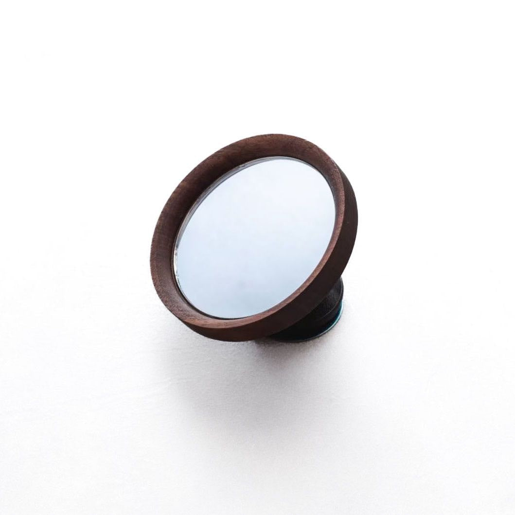 Espresso Shot Mirror Magnetic - Walnut - Image 1