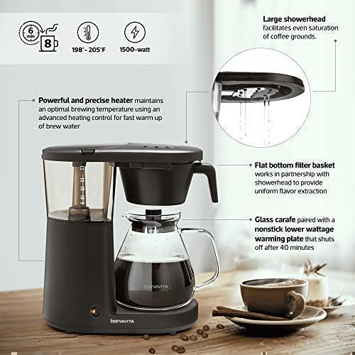 BONAVITA Metropolitan One-Touch - Cafetière à carafe en verre (8 tasses) - Image 4