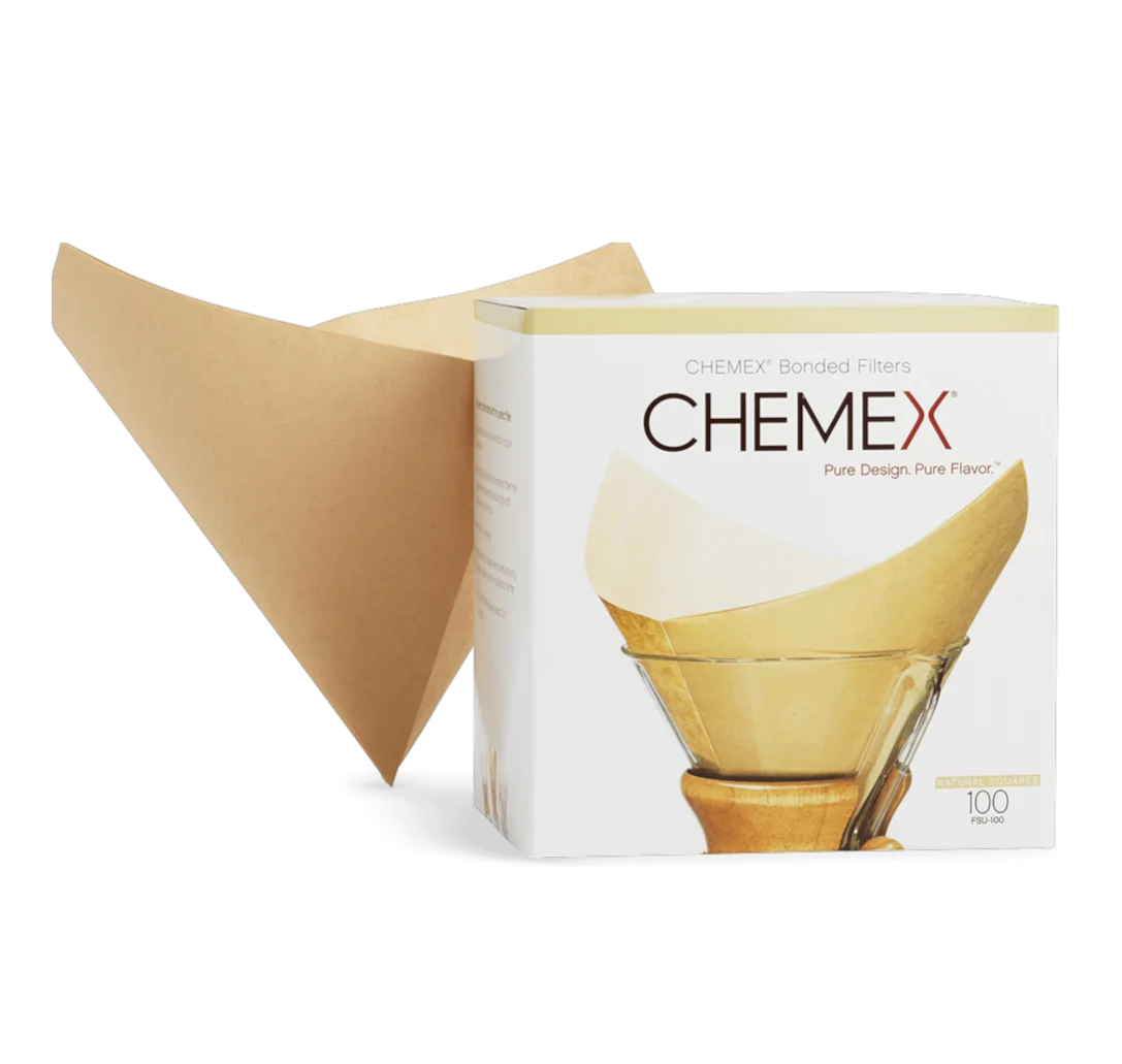 Chemex Natural Coffee Filter Squares (100-Pack) - Image 1
