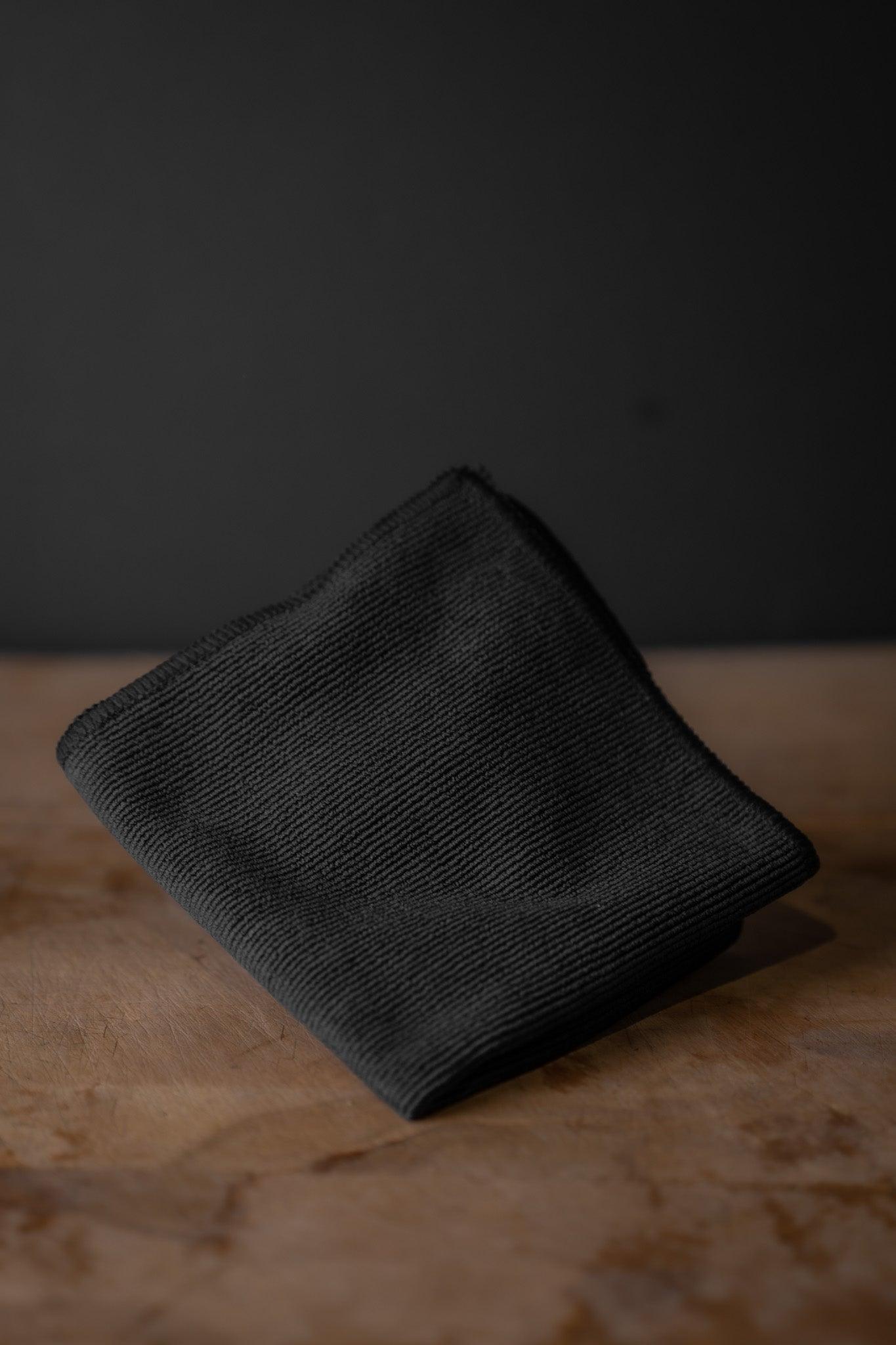 Barista Towels, Black Microfiber Cloth