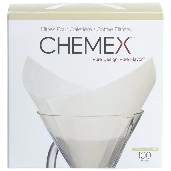 Chemex White Coffee Filter Squares (100-Pack) - Image 1