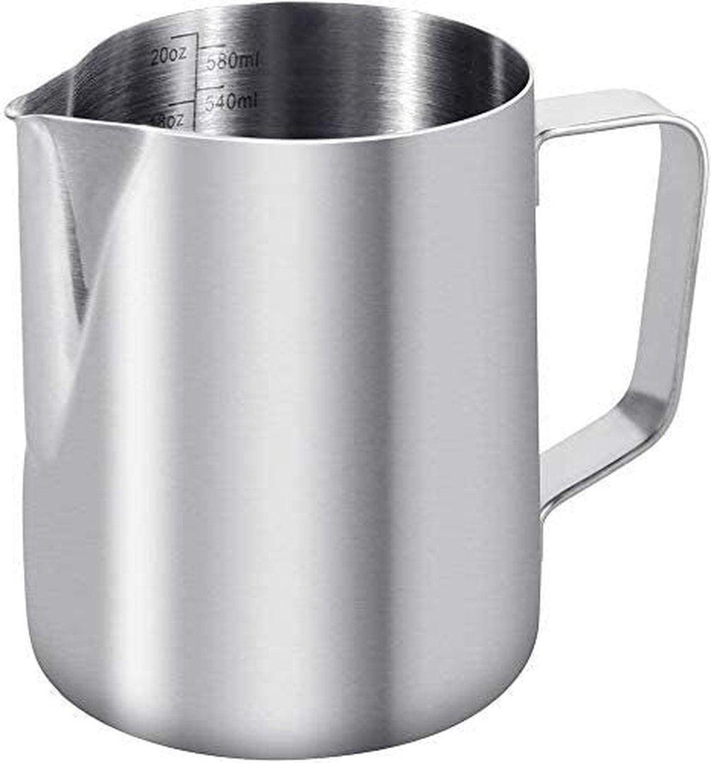Stainless Steel 350ml/600ml Multi‑Purpose Coffee Frothing Cup
